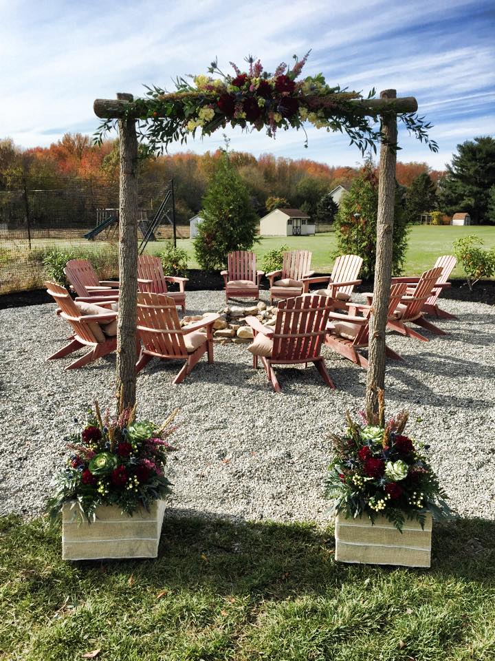 Ceremony Circle - Outdoor Wedding Ceremony in NJ - Cecil Creek Farm