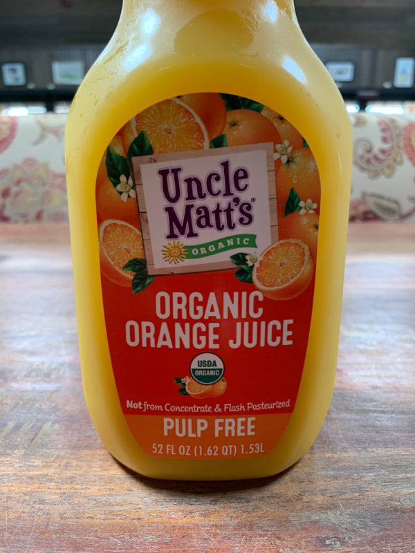 Juice, Uncle Matt's Organic Orange Juice, 52 oz.