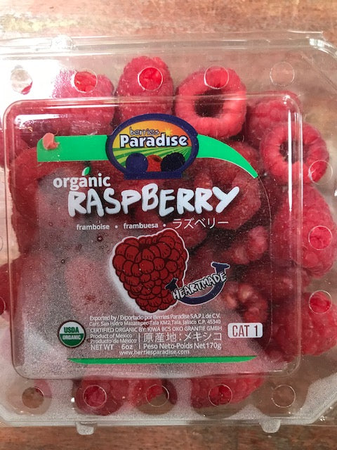 Fruit, Organic Raspberries