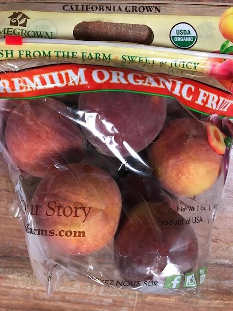 Fruit, Bagged Organic Peaches