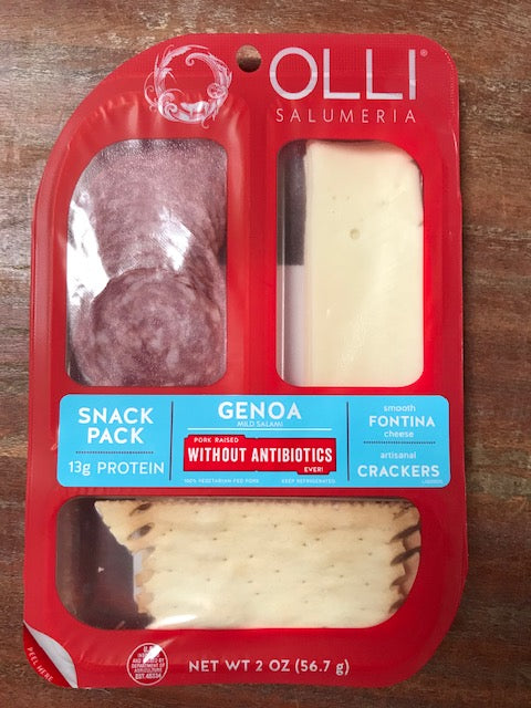 Meat, GENOA/FONTINA, Olli Snack Pack w/La Panzanella Crackers