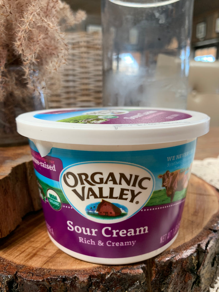 Dairy, Organic Valley, Sour Cream,Full Fat,16oz