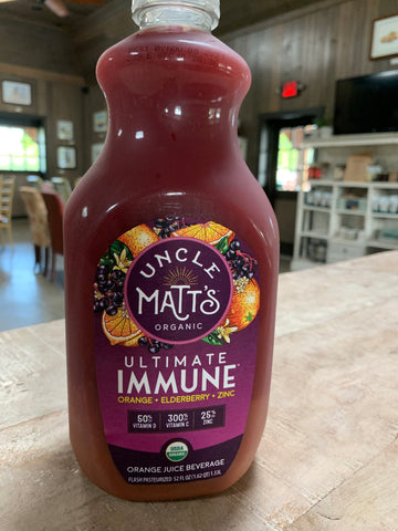 Juice, Uncle Matt's Organic Ultimate Immune,Orange,Elderberry,Zinc, 52 oz.